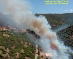 Ecco il Riepilogo giornaliero degli incendi in Sardegna