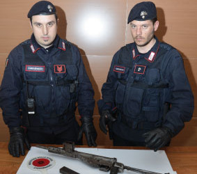 Trovata arma da guerra