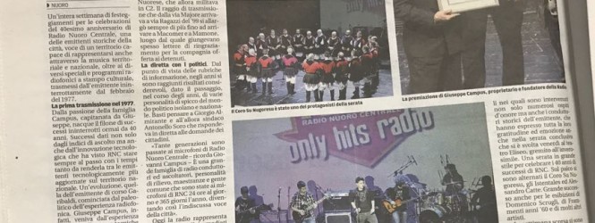 Radio Nuoro Centrale festeggiata da tutta la città