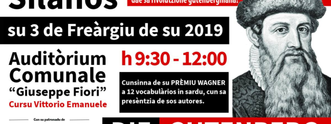 PREMIO ML WAGNER 2019: Dodici vocabolari in sardo premiati domenica 3 Febbraio 2019 a Silanus.